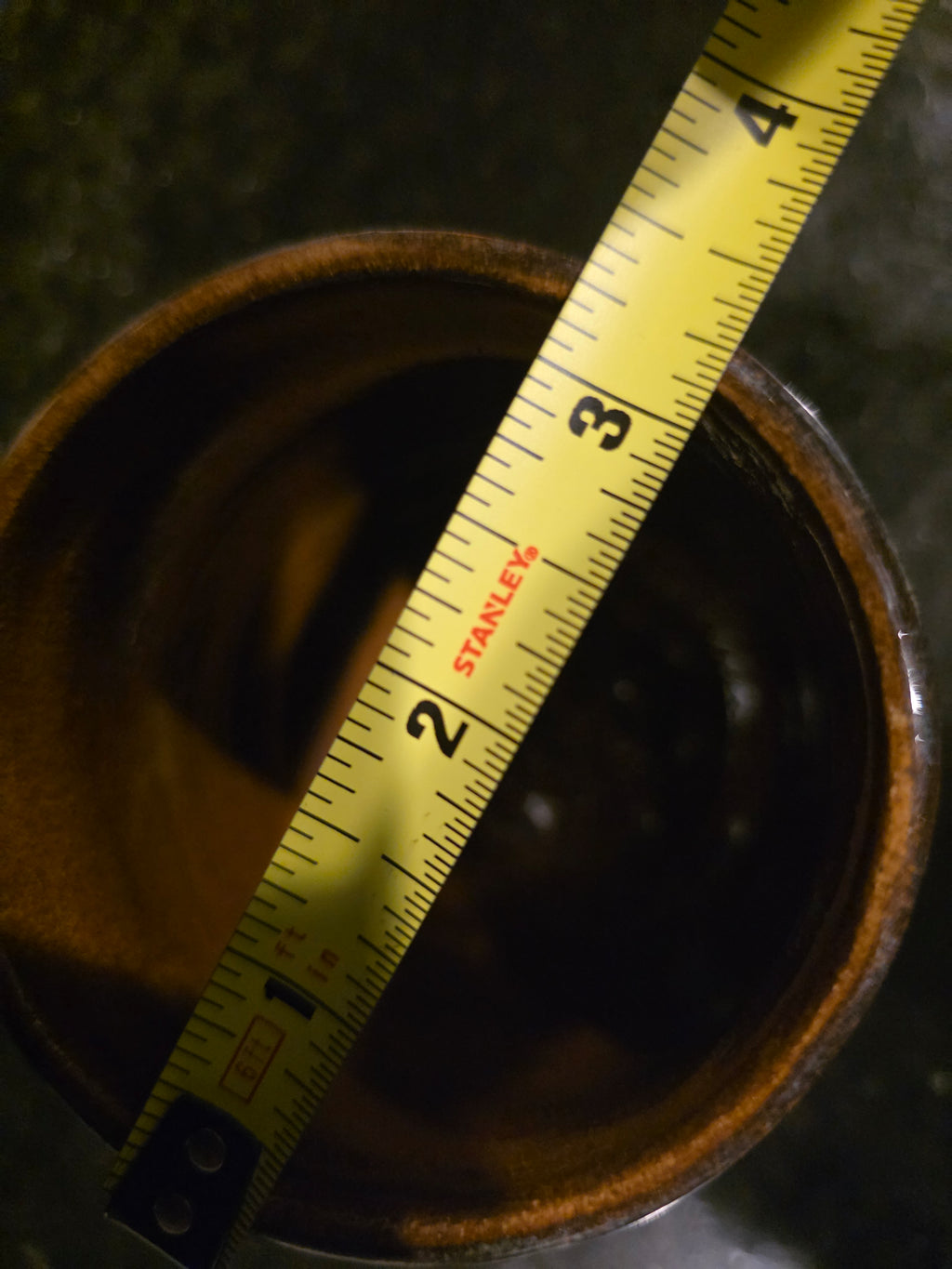 Ridged Stoneware Tumbler & Utensil Cup, Midnight Blue & Amber