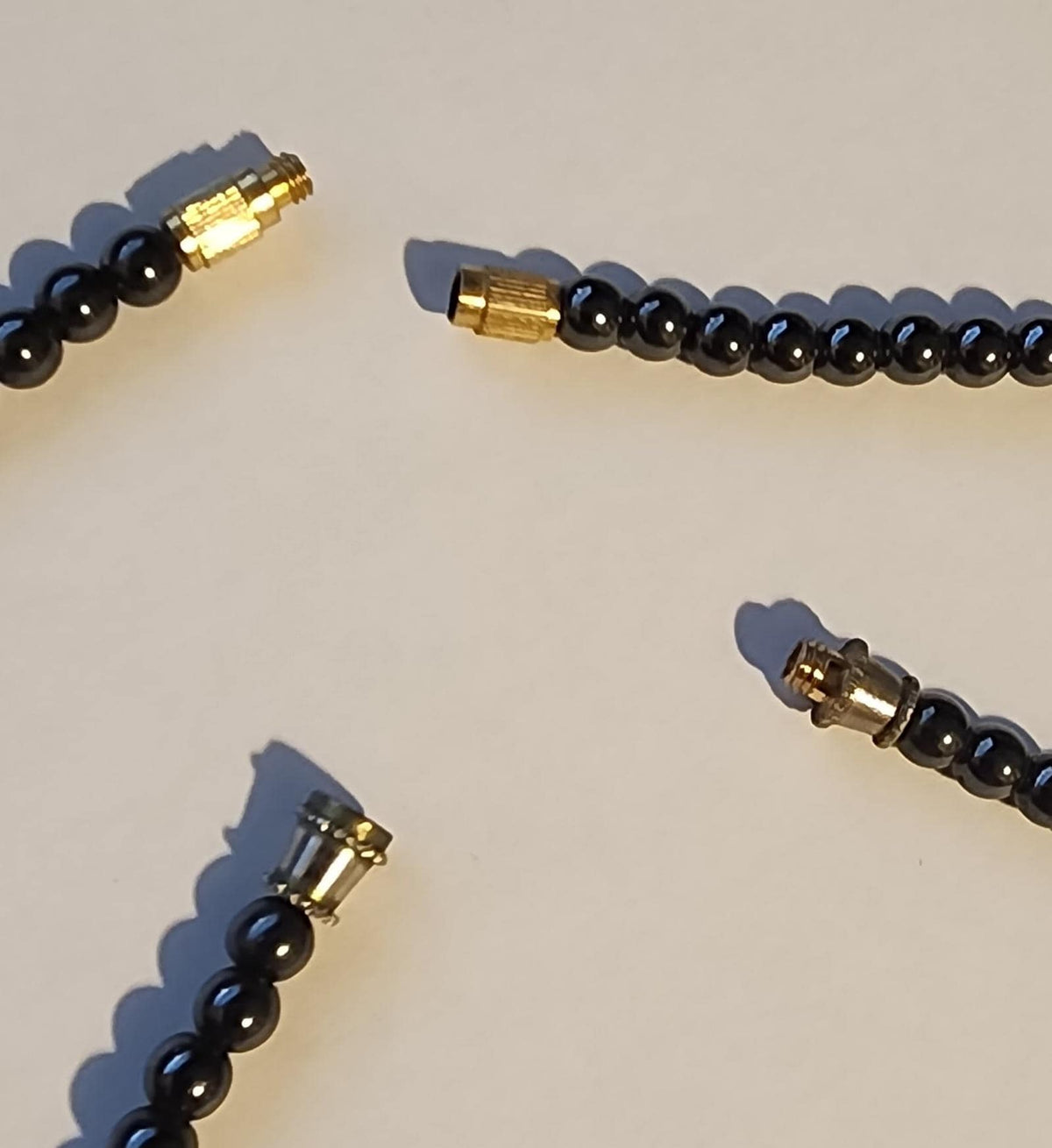 Hematite Jewelry Set: Healing Stone Bracelet & Necklace