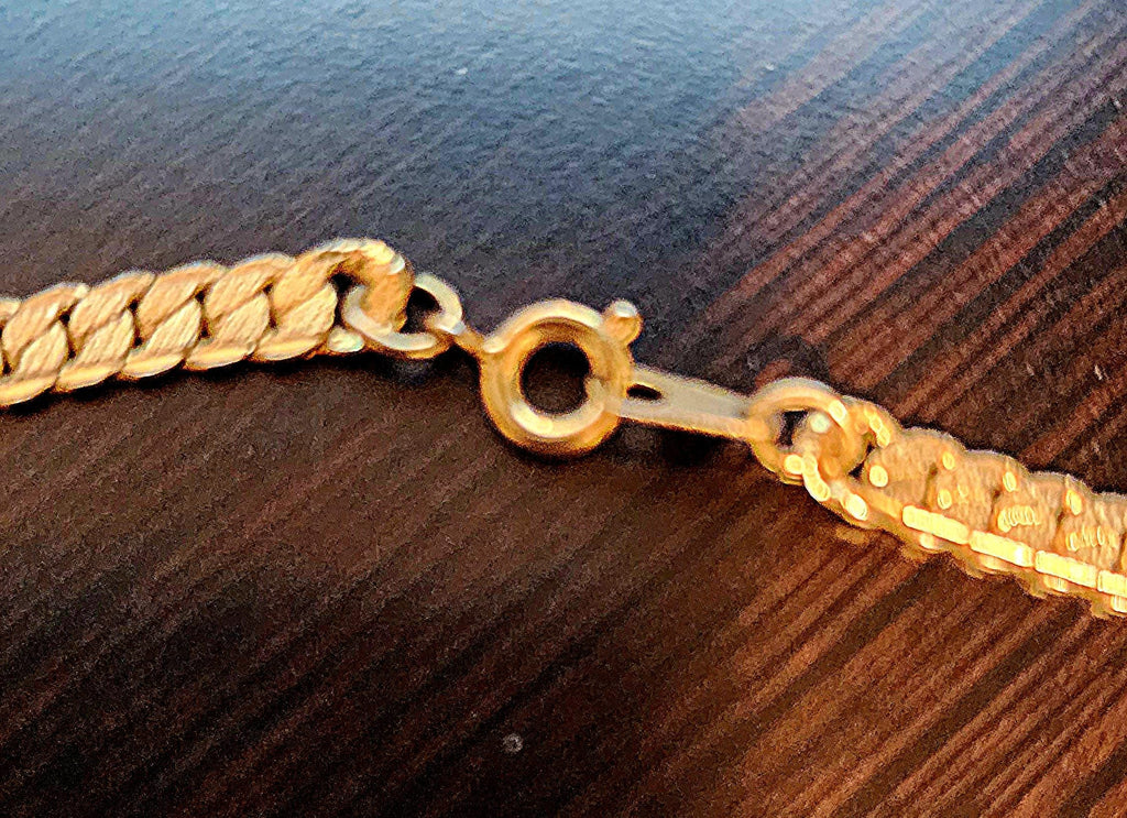 Gold Tone S-Link Chain Necklace: Dainty Minimalist Jewelry