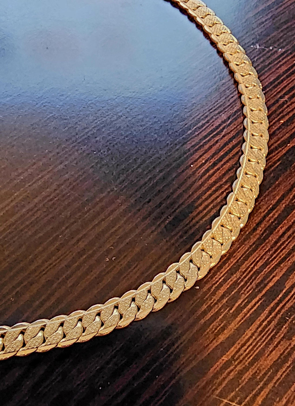 Gold Tone S-Link Chain Necklace: Dainty Minimalist Jewelry