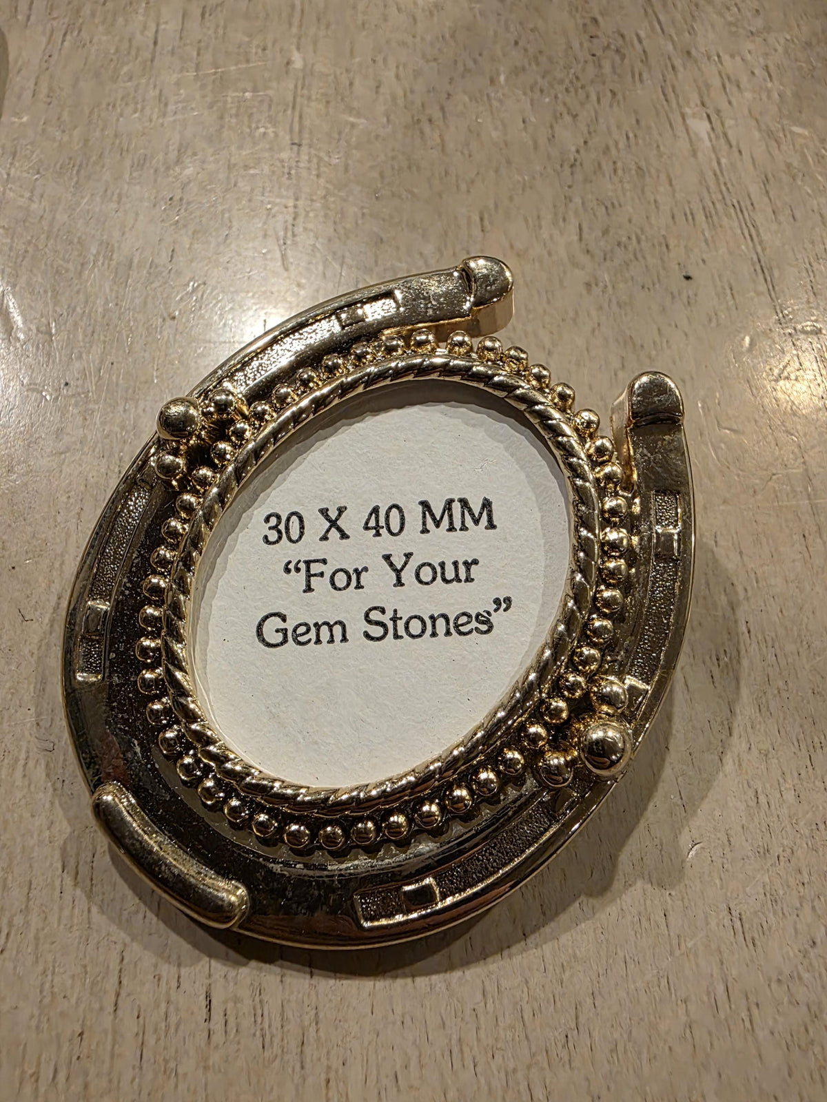Vintage Cabochon Belt Buckle Mounting, Western Jewelry Making