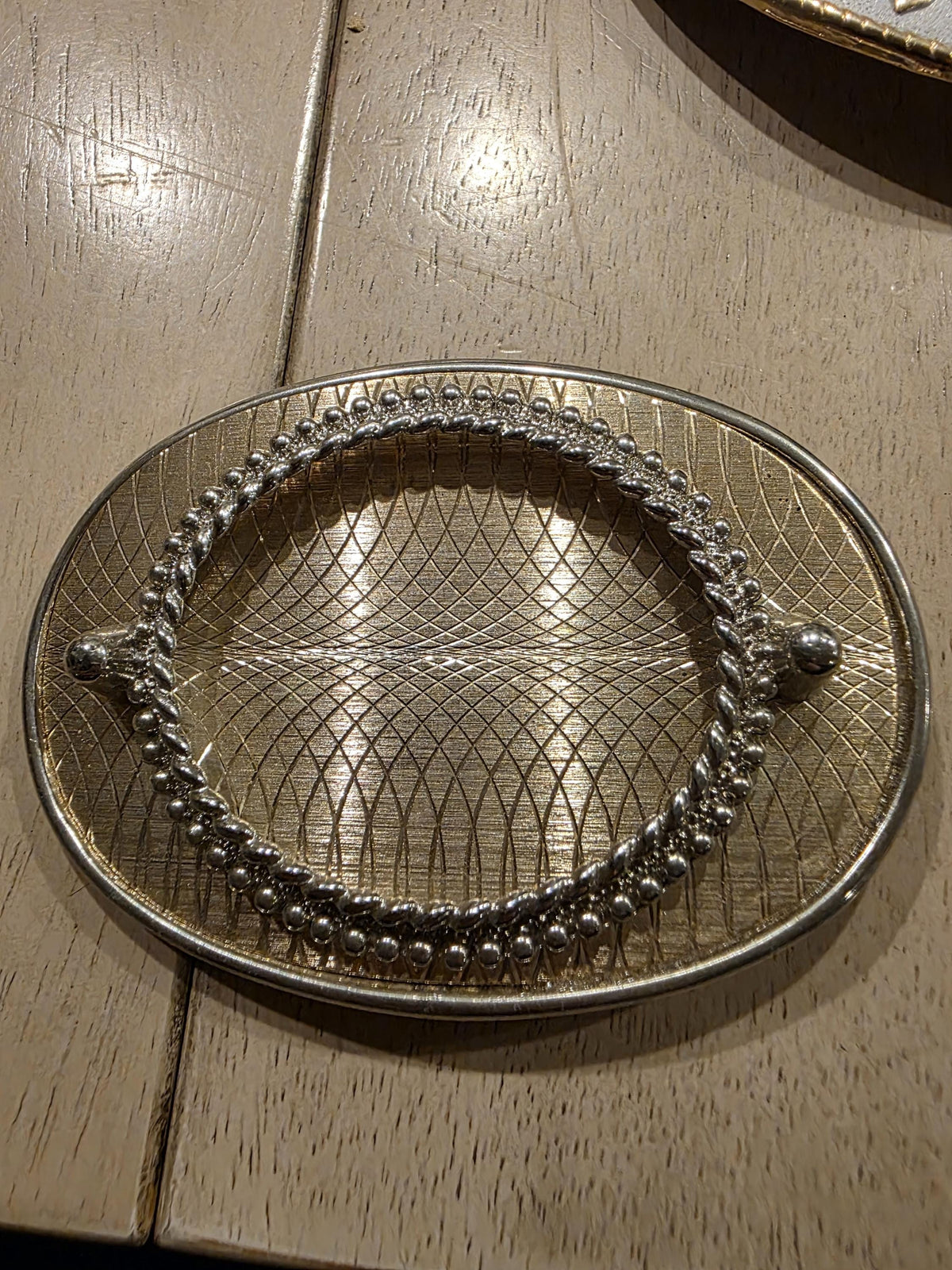Vintage Cabochon Belt Buckle Mounting, Western Jewelry Making