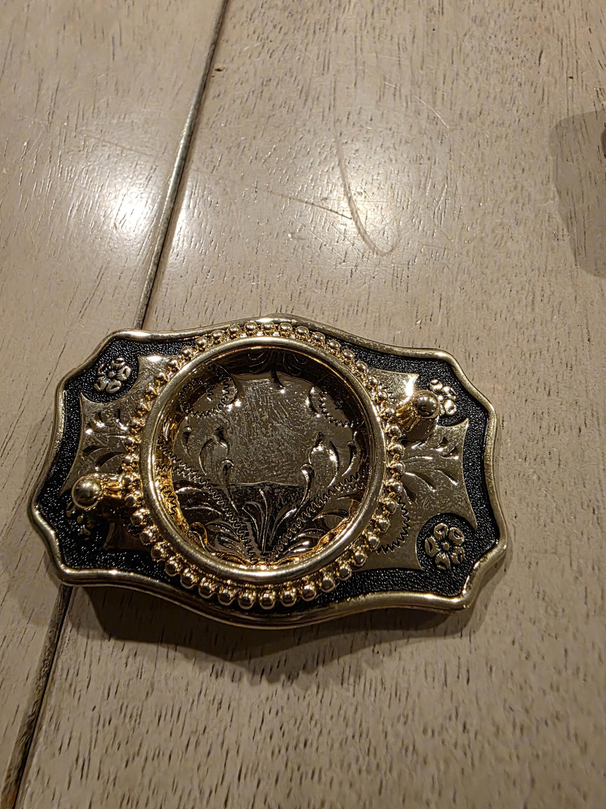 Vintage Cabochon Belt Buckle Mounting, Western Jewelry Making
