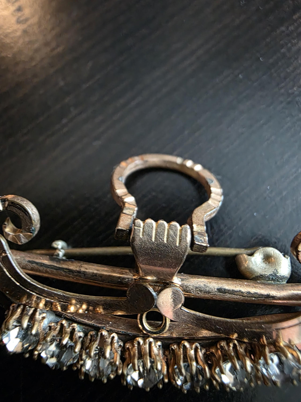 Victorian Gold Filled Masonic Brooch | Antique Freemason Pin with Removable Sword