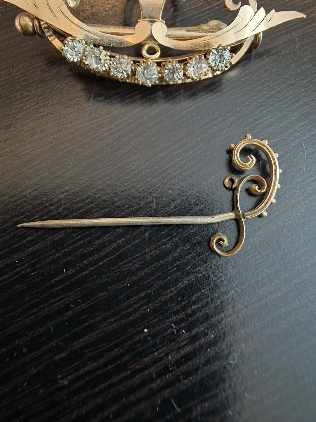 Victorian Gold Filled Masonic Brooch | Antique Freemason Pin with Removable Sword