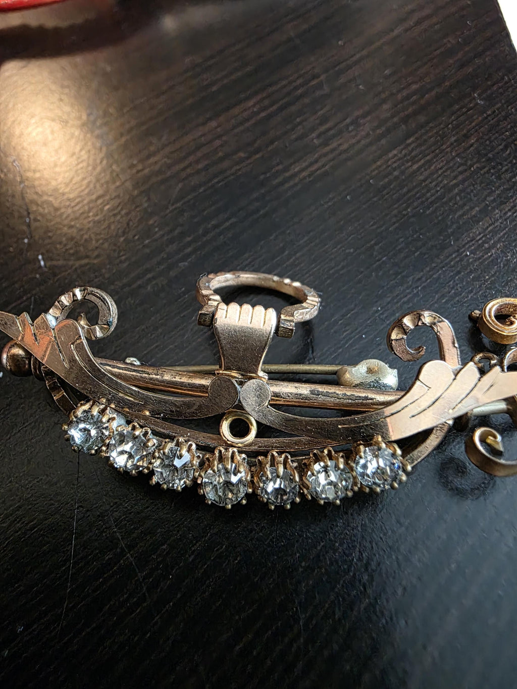 Victorian Gold Filled Masonic Brooch | Antique Freemason Pin with Removable Sword
