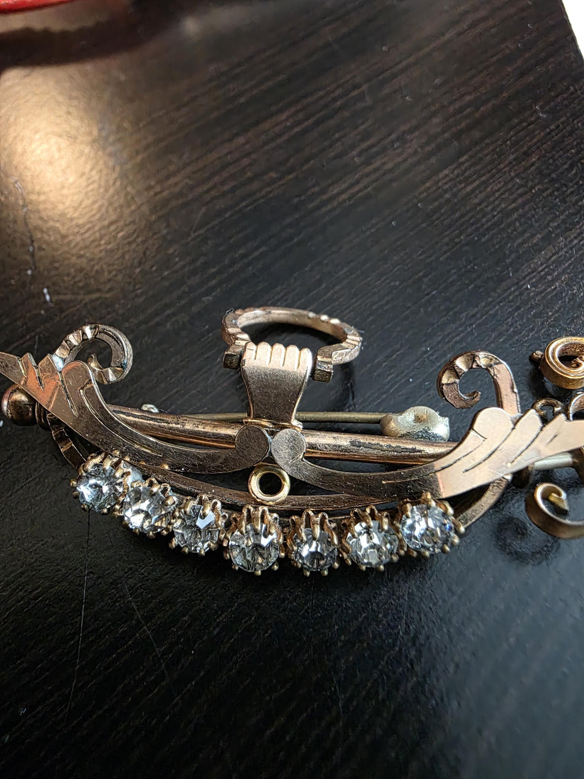 Victorian Gold Filled Masonic Brooch | Antique Freemason Pin with Removable Sword