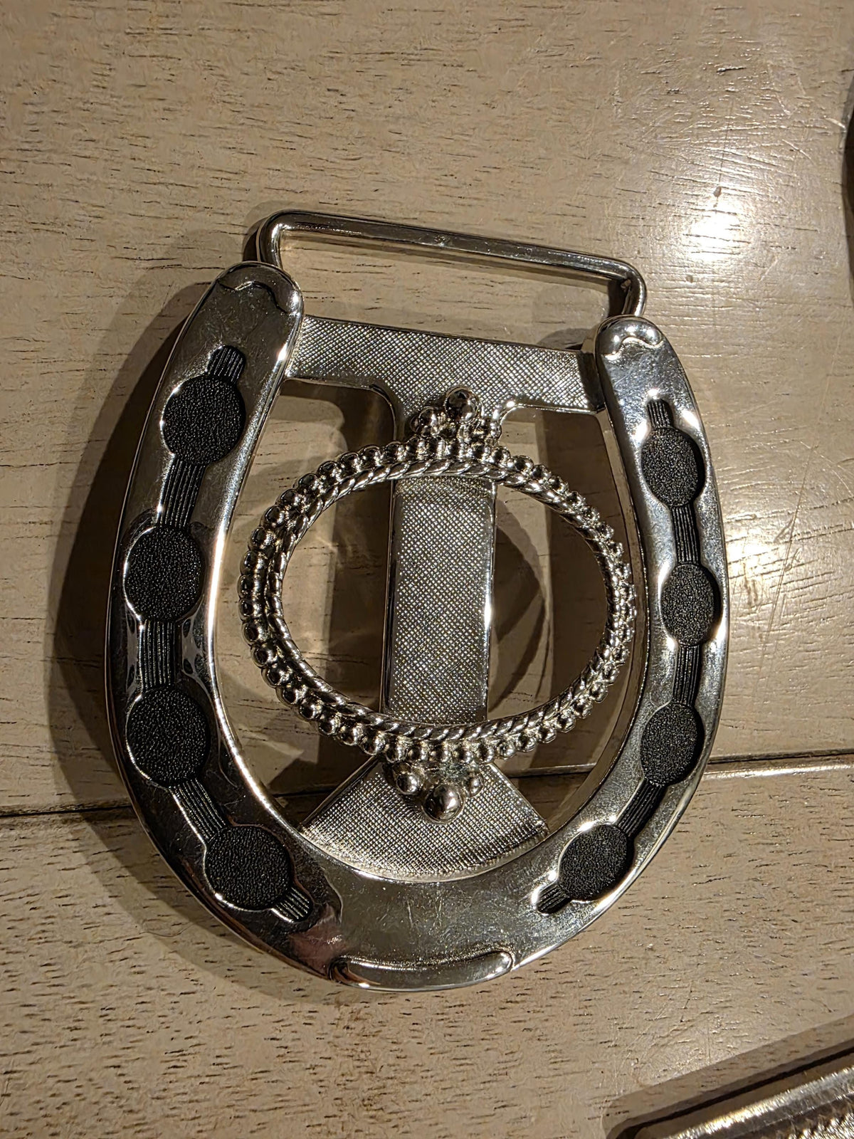 Vintage Cabochon Belt Buckle Mounting, Western Jewelry Making