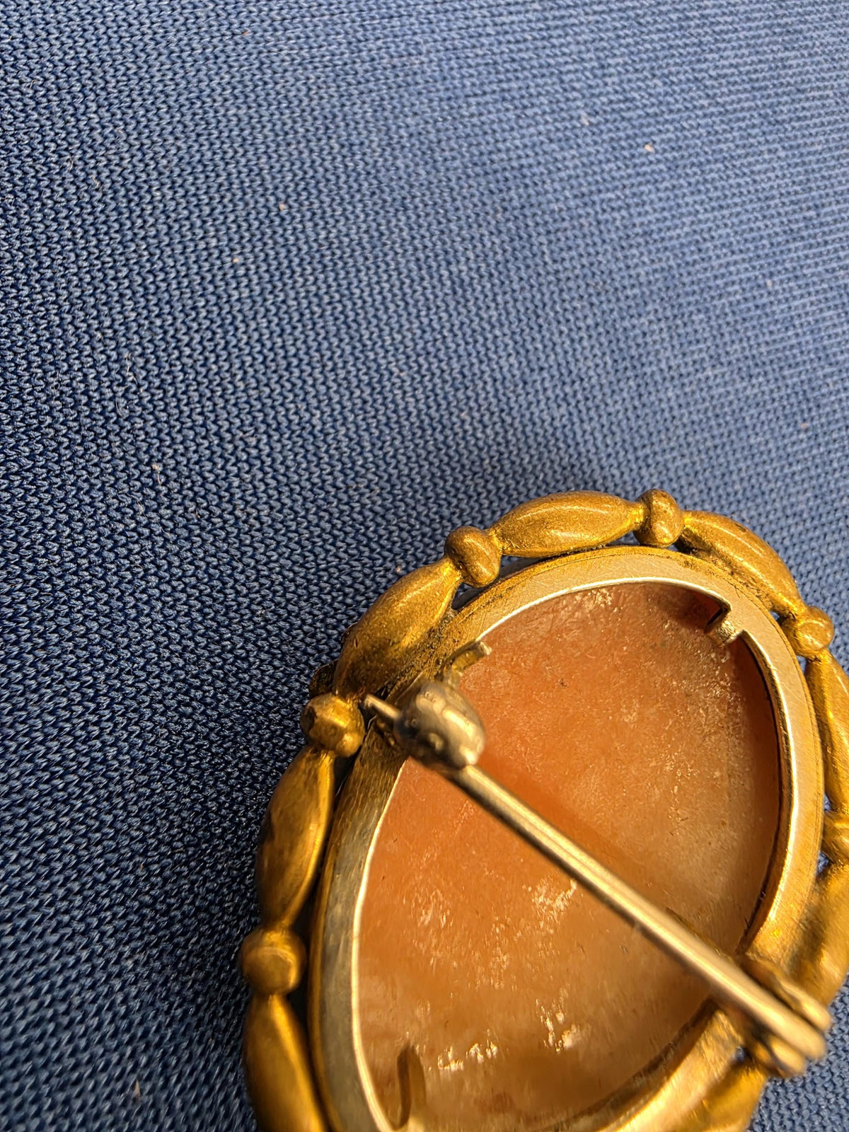 Vintage Shell Cameo Brooch 10k Gold Victorian Lady Portrait Pin Antique Jewelry Gift