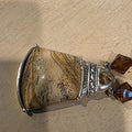 Tiger's Eye & Picture Jasper Sterling Silver Pendant | Boho Artisan Necklace