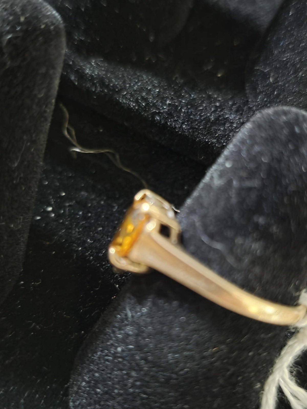 Vintage Citrine Heart Ring 10K Gold | Size 6.5 | Anniversary Promise Ring