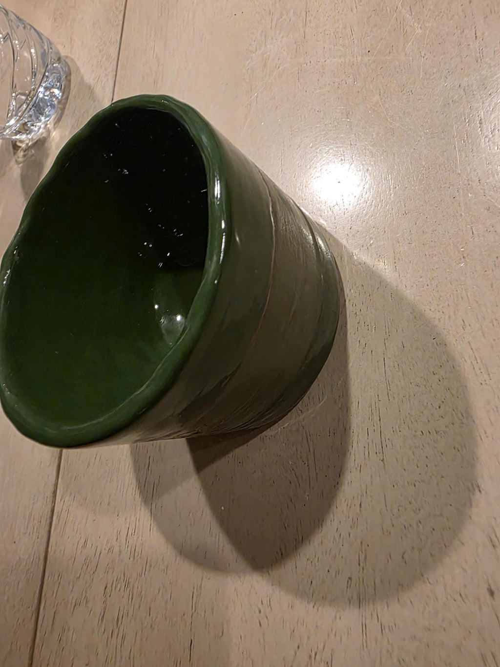 Sgraffito flower espresso cup, handmade by Outer Reef Ceramics