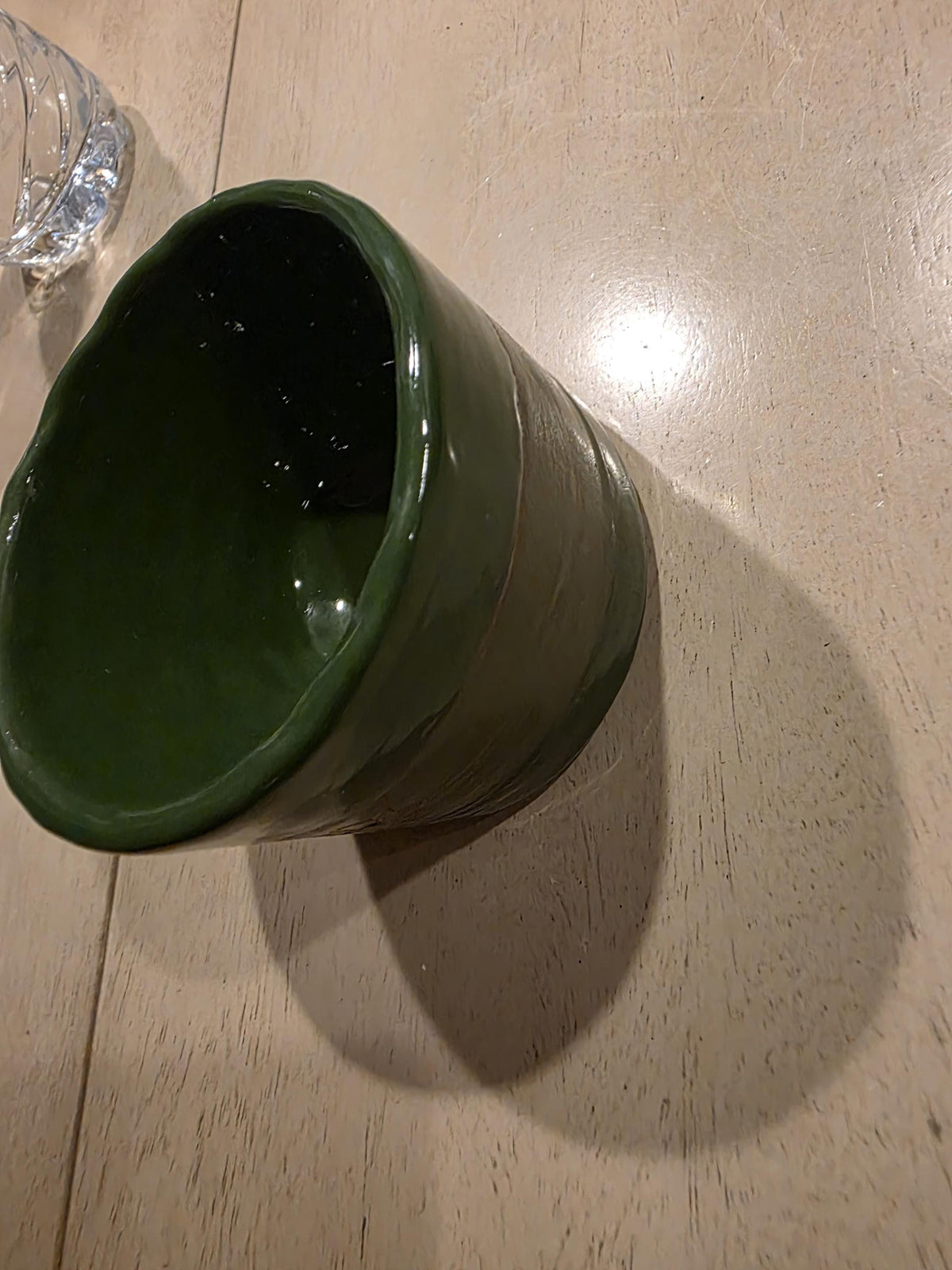 Sgraffito flower espresso cup, handmade by Outer Reef Ceramics