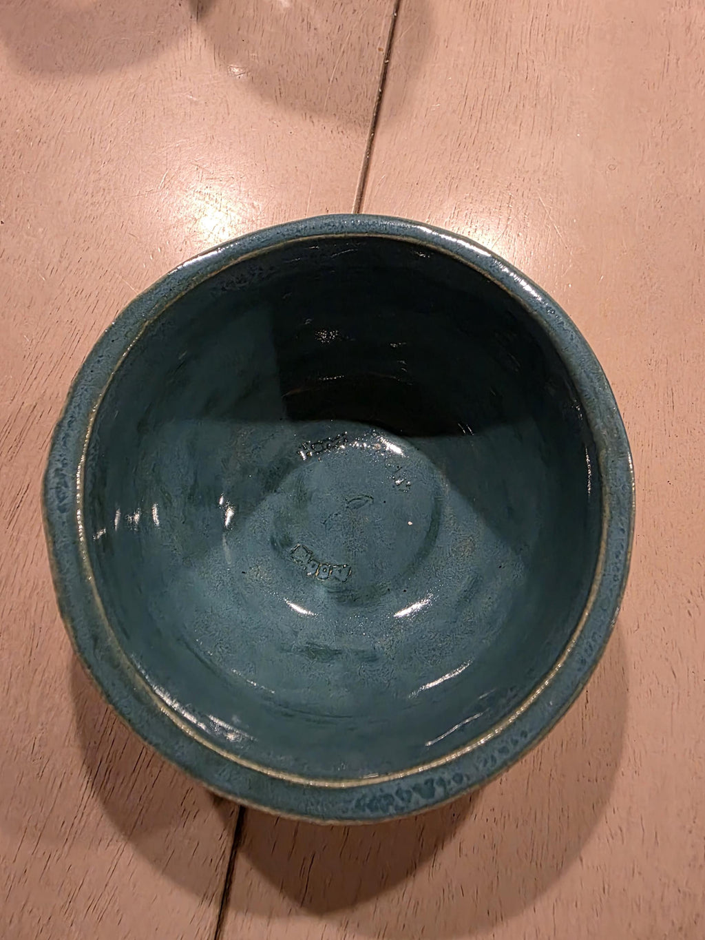 Teal ocean bowl, handmade by Outer Reef Ceramics