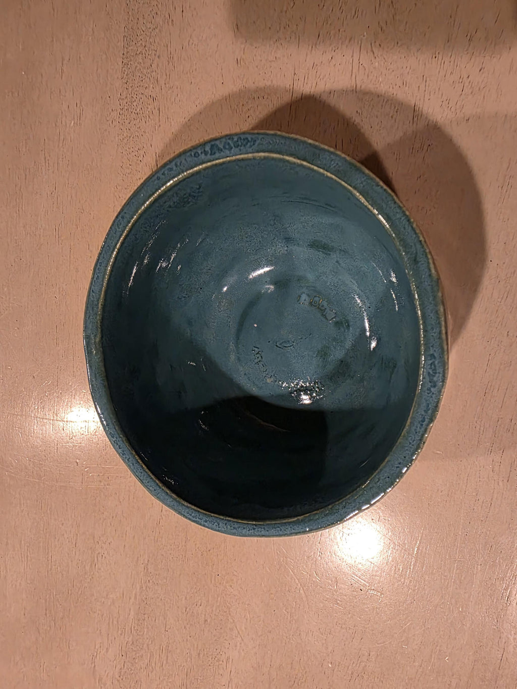 Teal ocean bowl, handmade by Outer Reef Ceramics