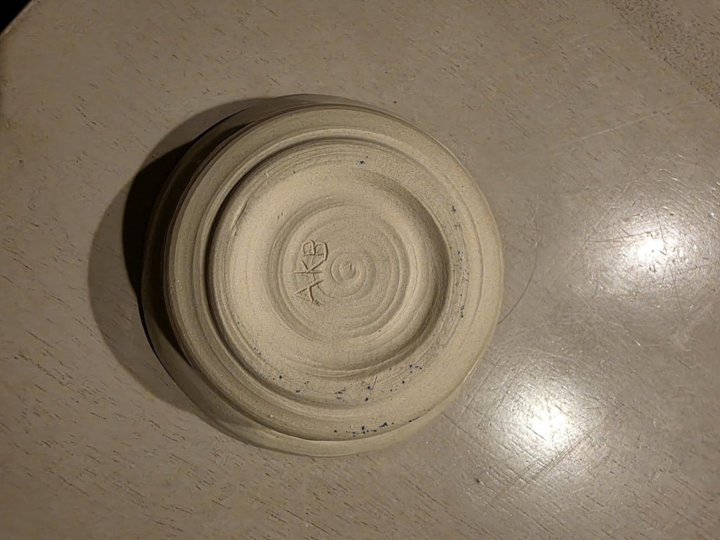 Sea turtle sgraffito ring dish, handmade by Outer Reef Ceramics