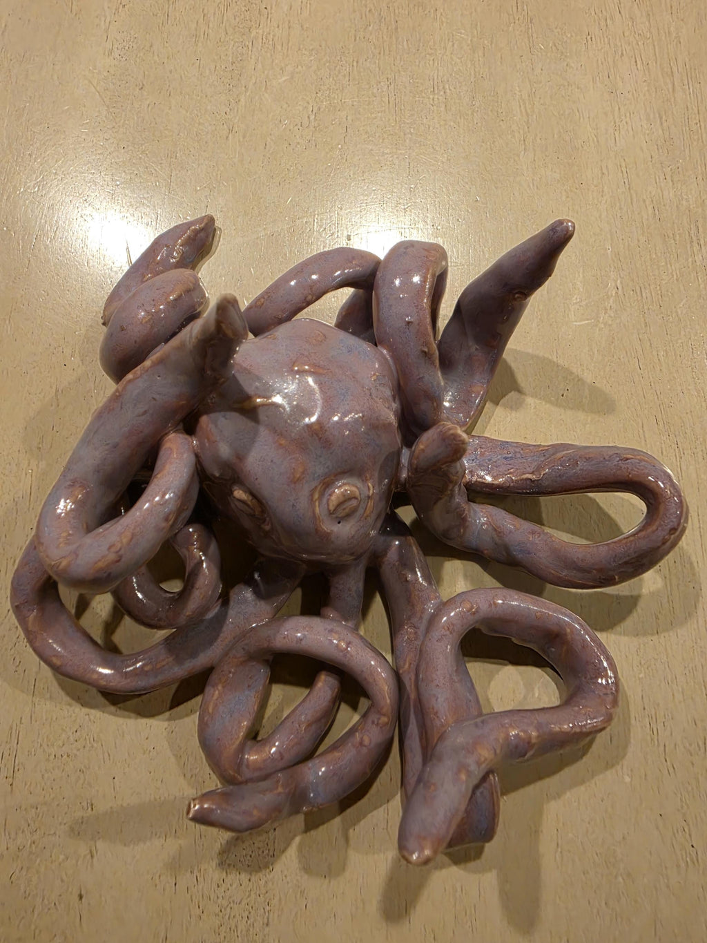 Ceramic octopus jewelry holder, handmade by Outer Reef Ceramics