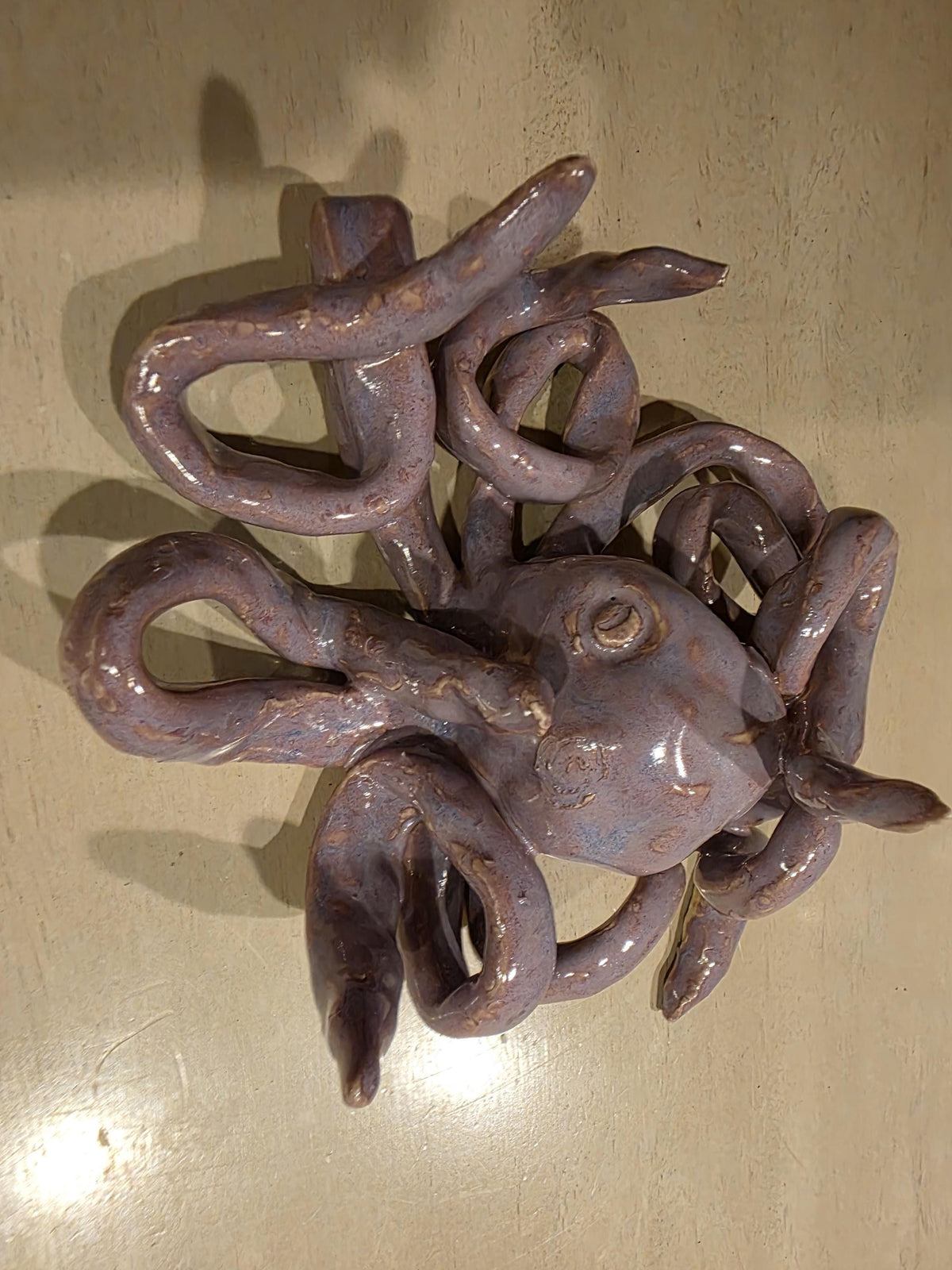 Ceramic octopus jewelry holder, handmade by Outer Reef Ceramics