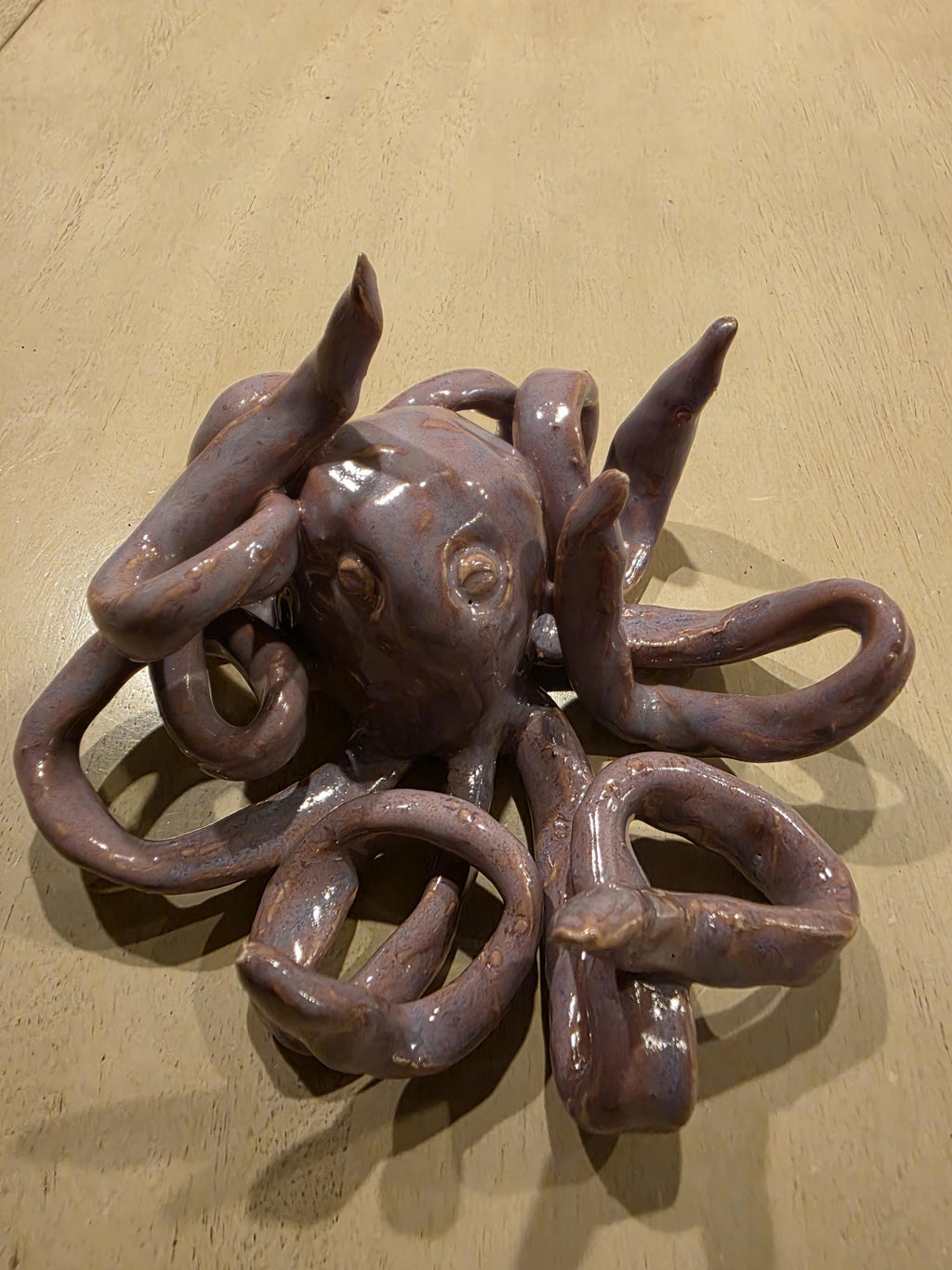 Ceramic octopus jewelry holder, handmade by Outer Reef Ceramics