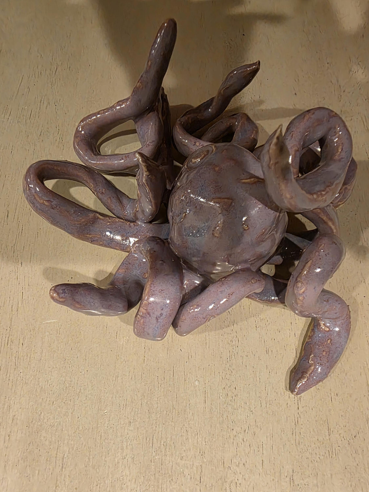 Ceramic octopus jewelry holder, handmade by Outer Reef Ceramics