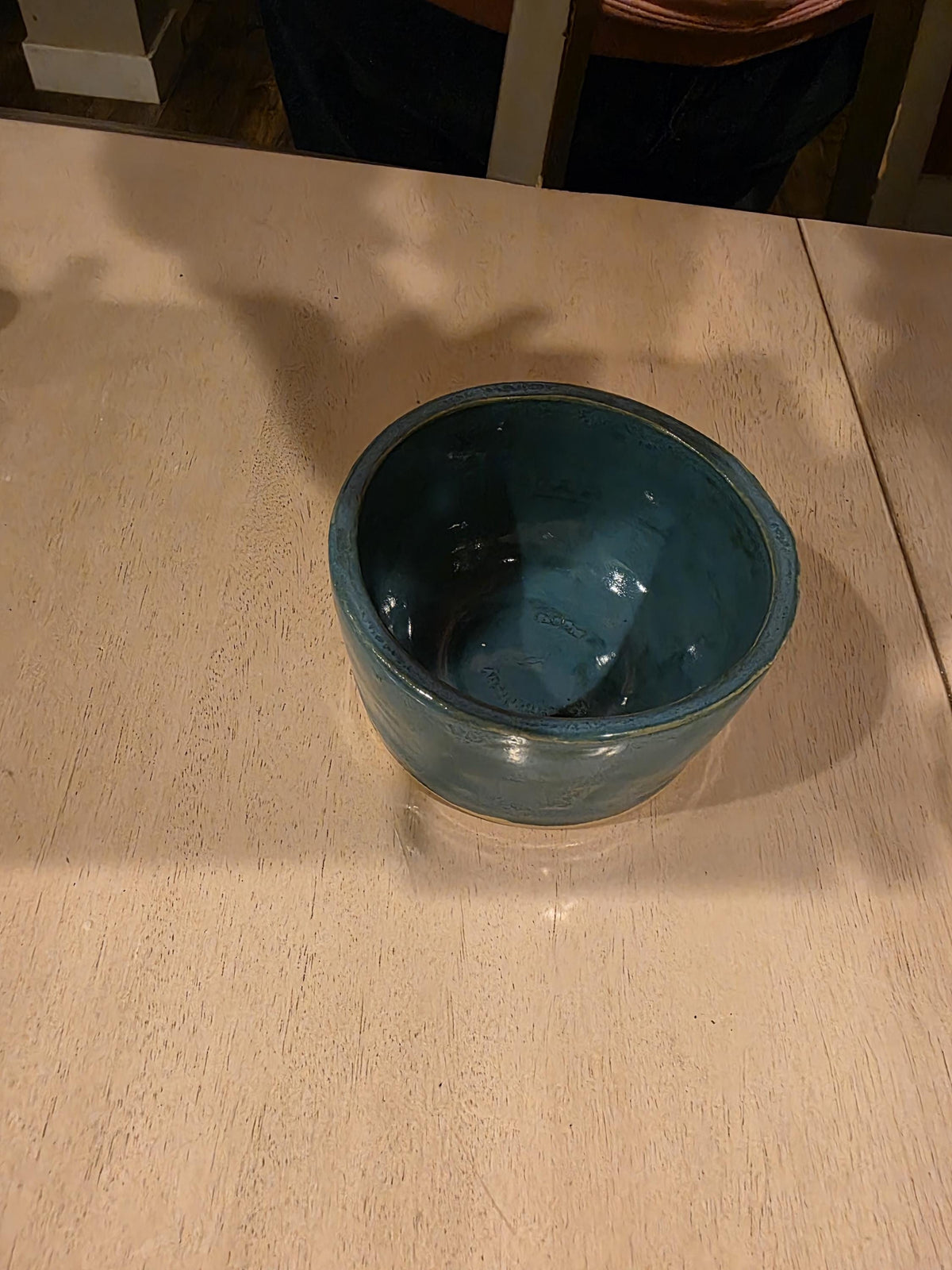 Teal ocean bowl, handmade by Outer Reef Ceramics
