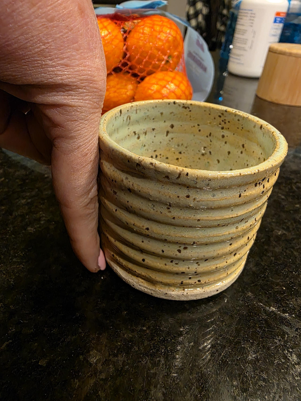 Speckled Sand and Sea mug, handmade by Outer Reef Ceramics