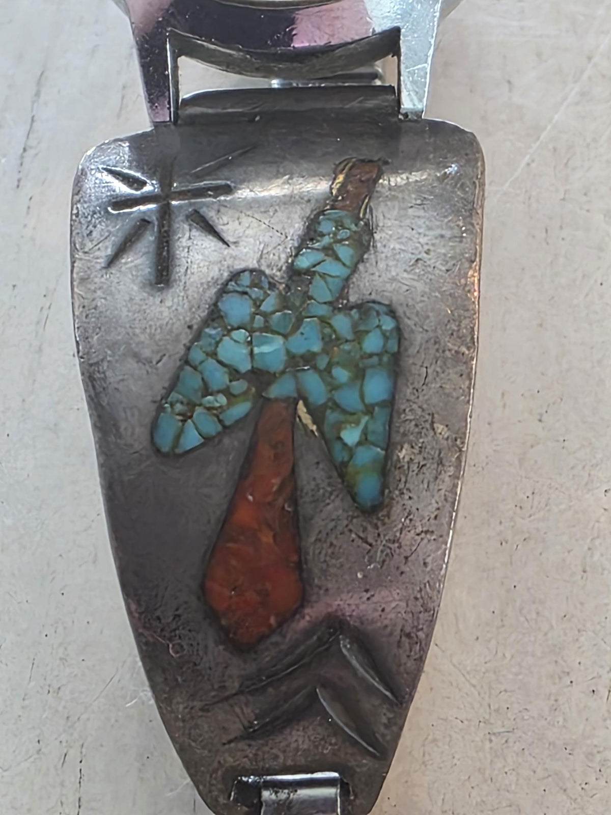 Thomas Singer watch band cuff Signed Native American Jewelry