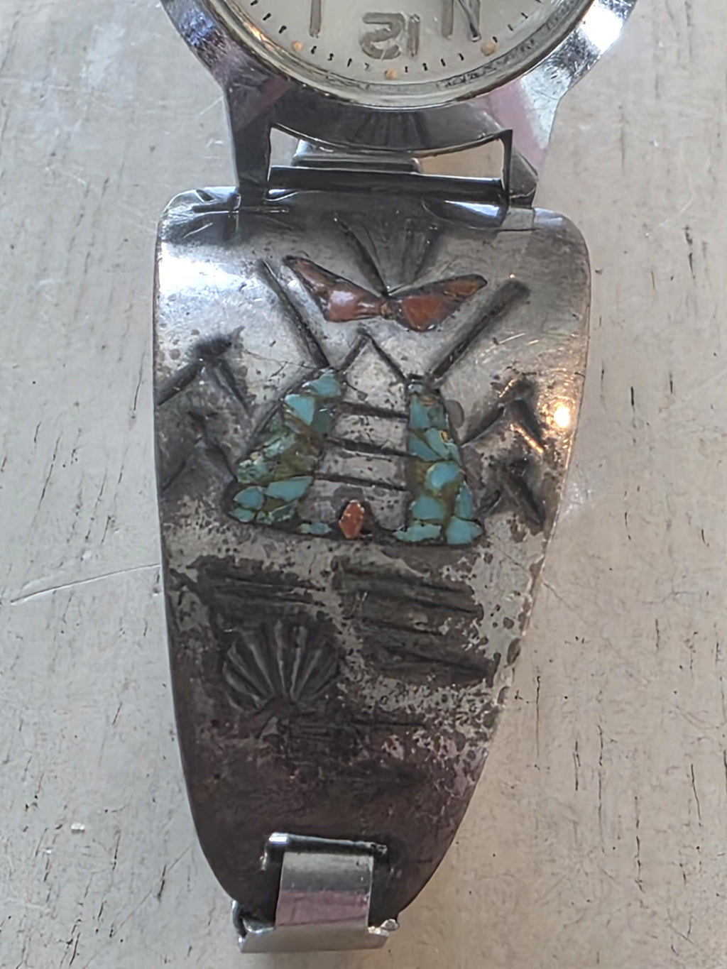 Thomas Singer watch band cuff Signed Native American Jewelry