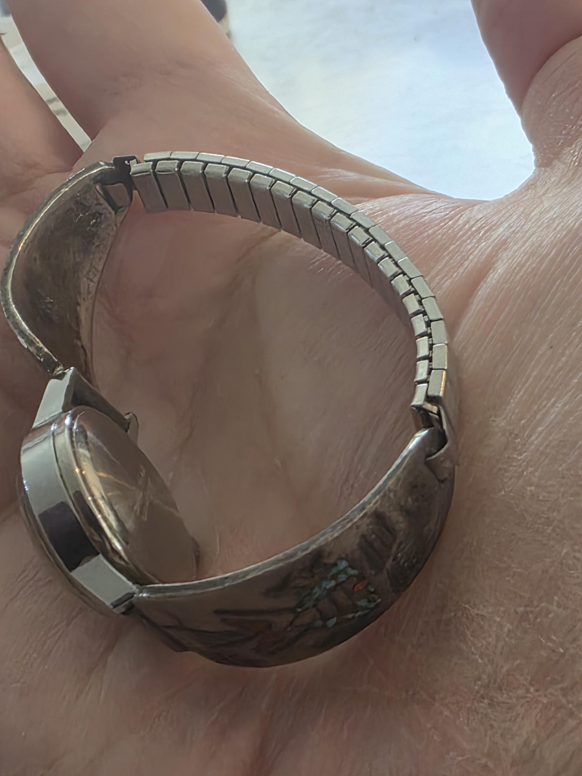 Thomas Singer watch band cuff Signed Native American Jewelry
