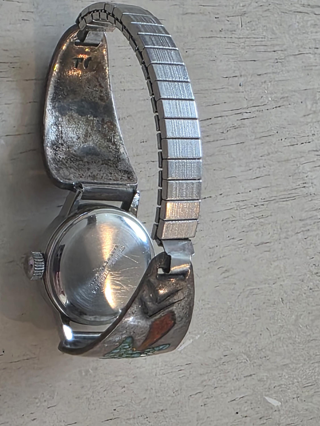 Thomas Singer watch band cuff Signed Native American Jewelry