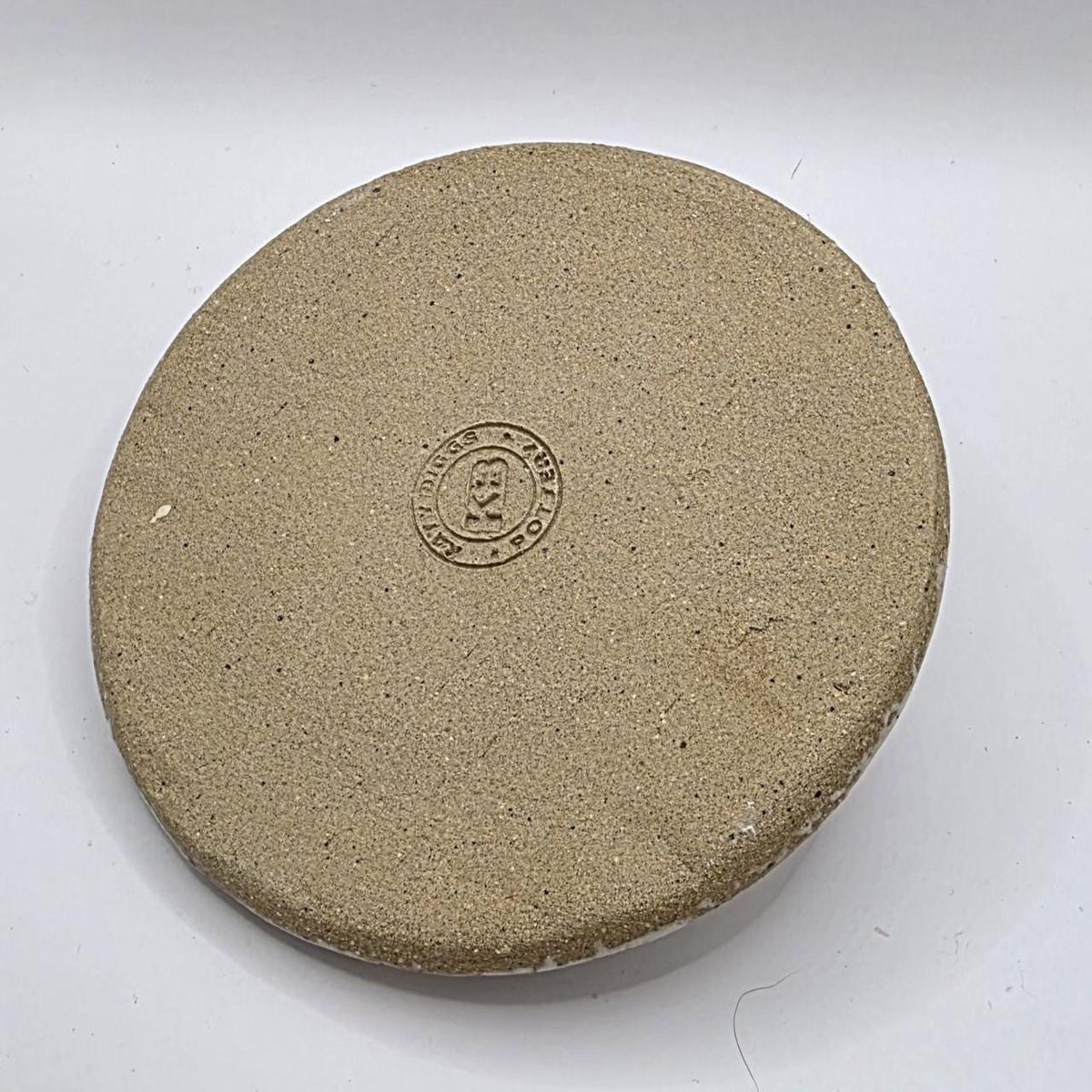 Speckled blush ring holder, handmade by Outer Reef Ceramics