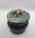 Sea turtle lidded jar, handmade by Outer Reef Ceramics
