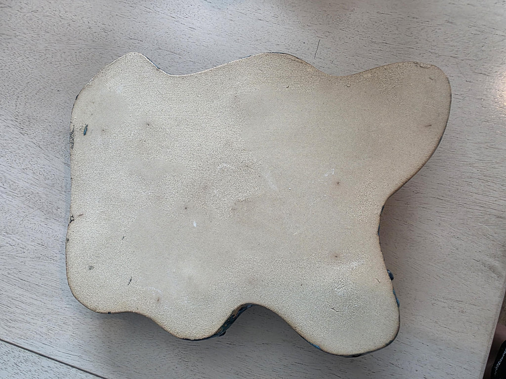 Turquoise octopus charcuterie board, handmade by Outer Reef Ceramics