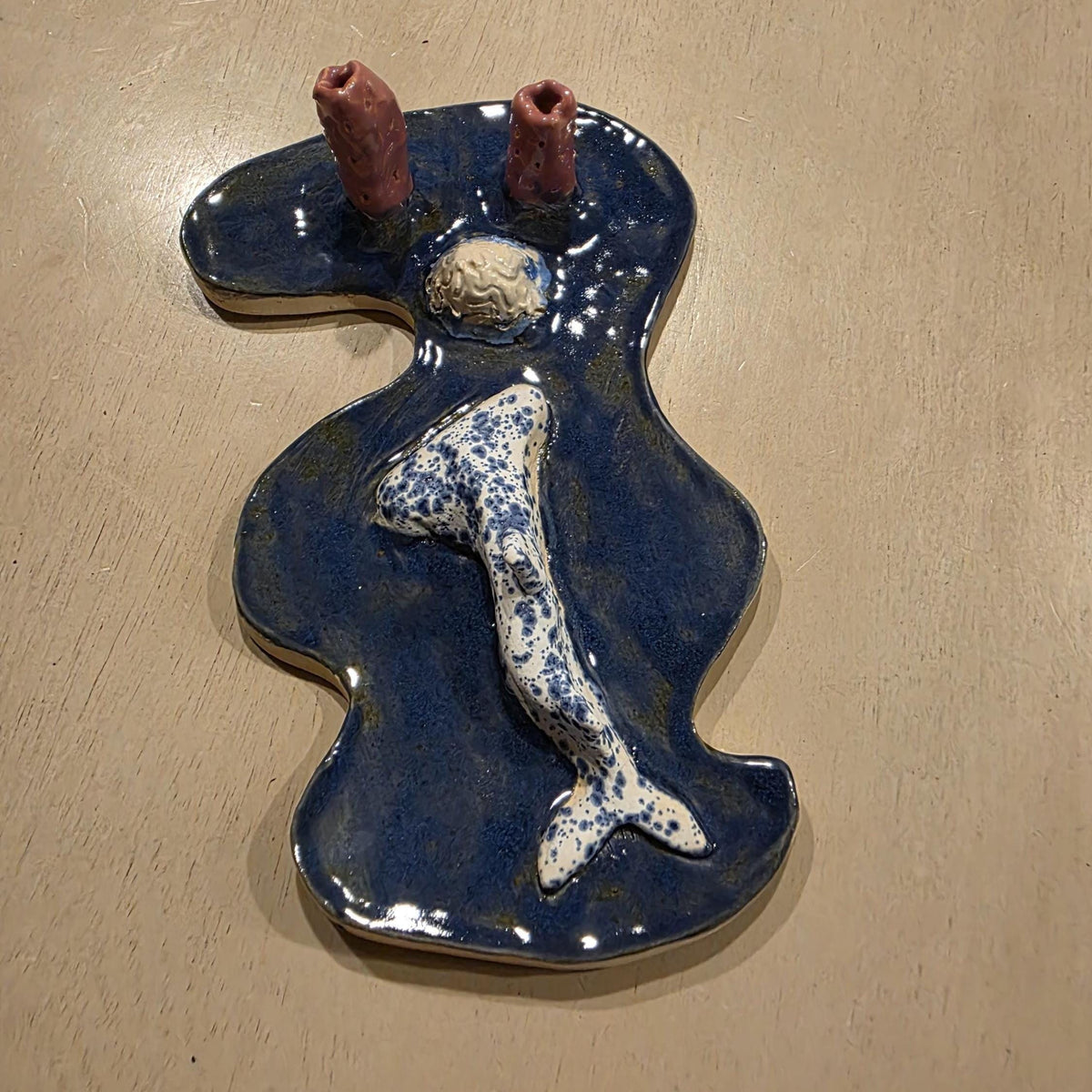 Whale ring dish, handmade by Outer Reef Ceramics