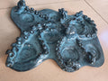 Turquoise octopus charcuterie board, handmade by Outer Reef Ceramics