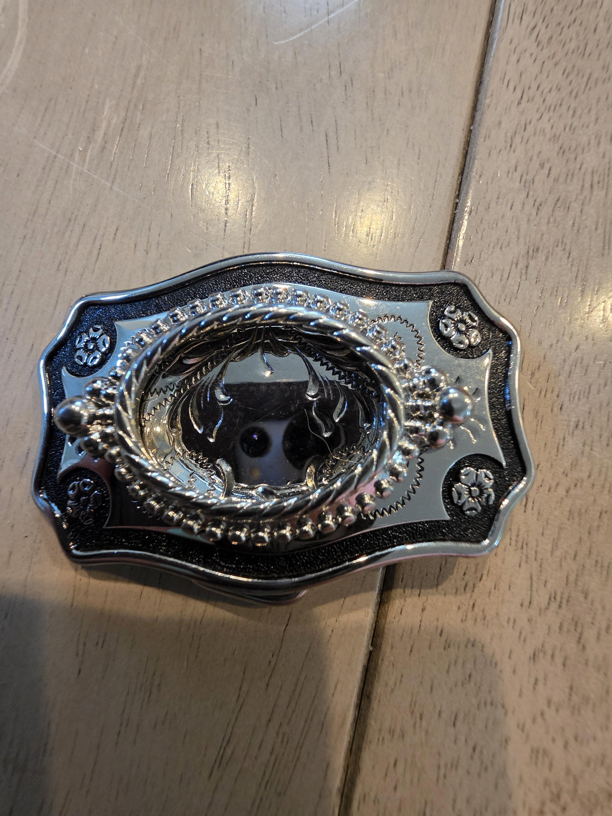 Vintage Cabochon Belt Buckle Mounting, Western Jewelry Making