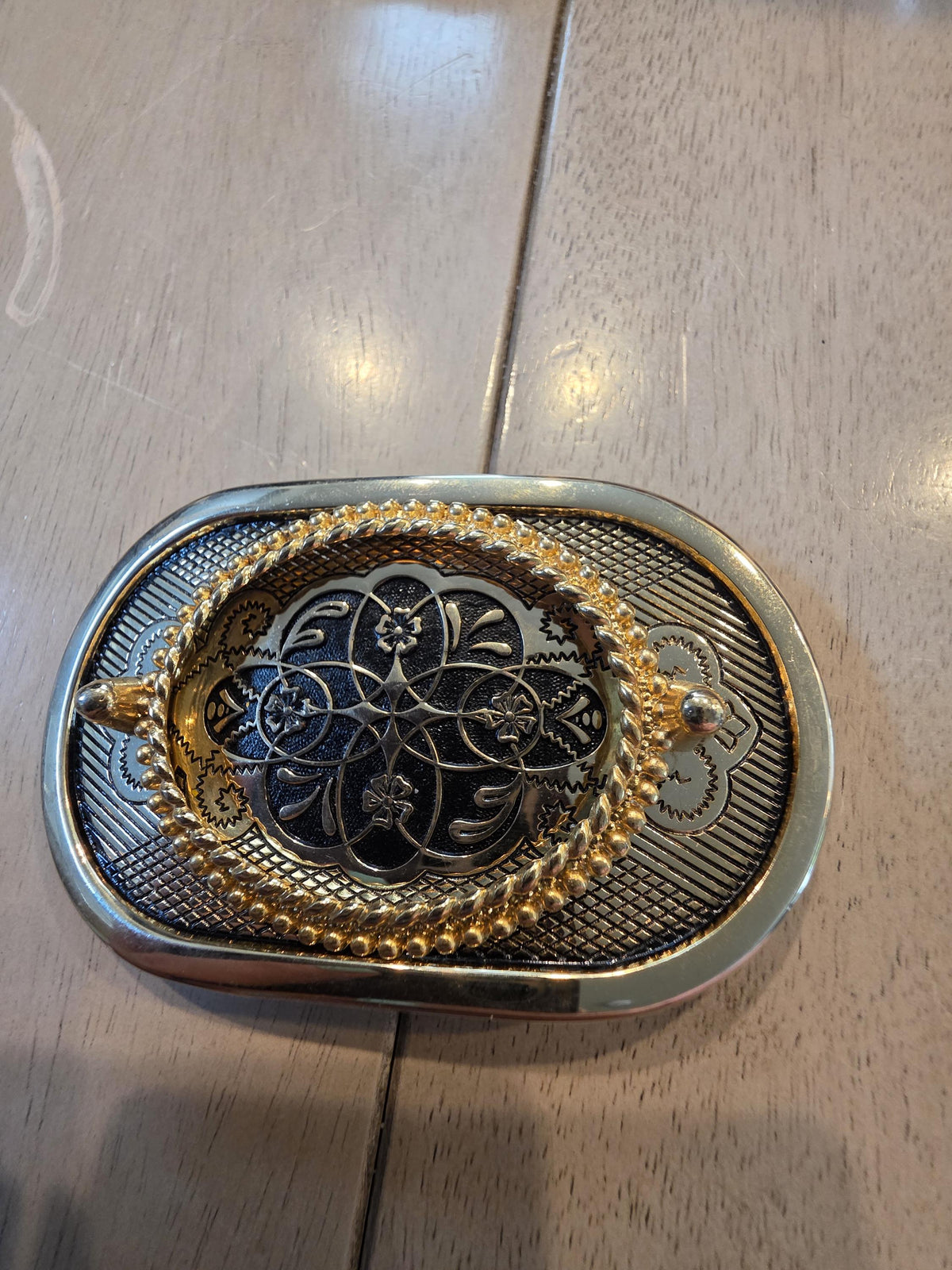 Vintage Cabochon Belt Buckle Mounting, Western Jewelry Making