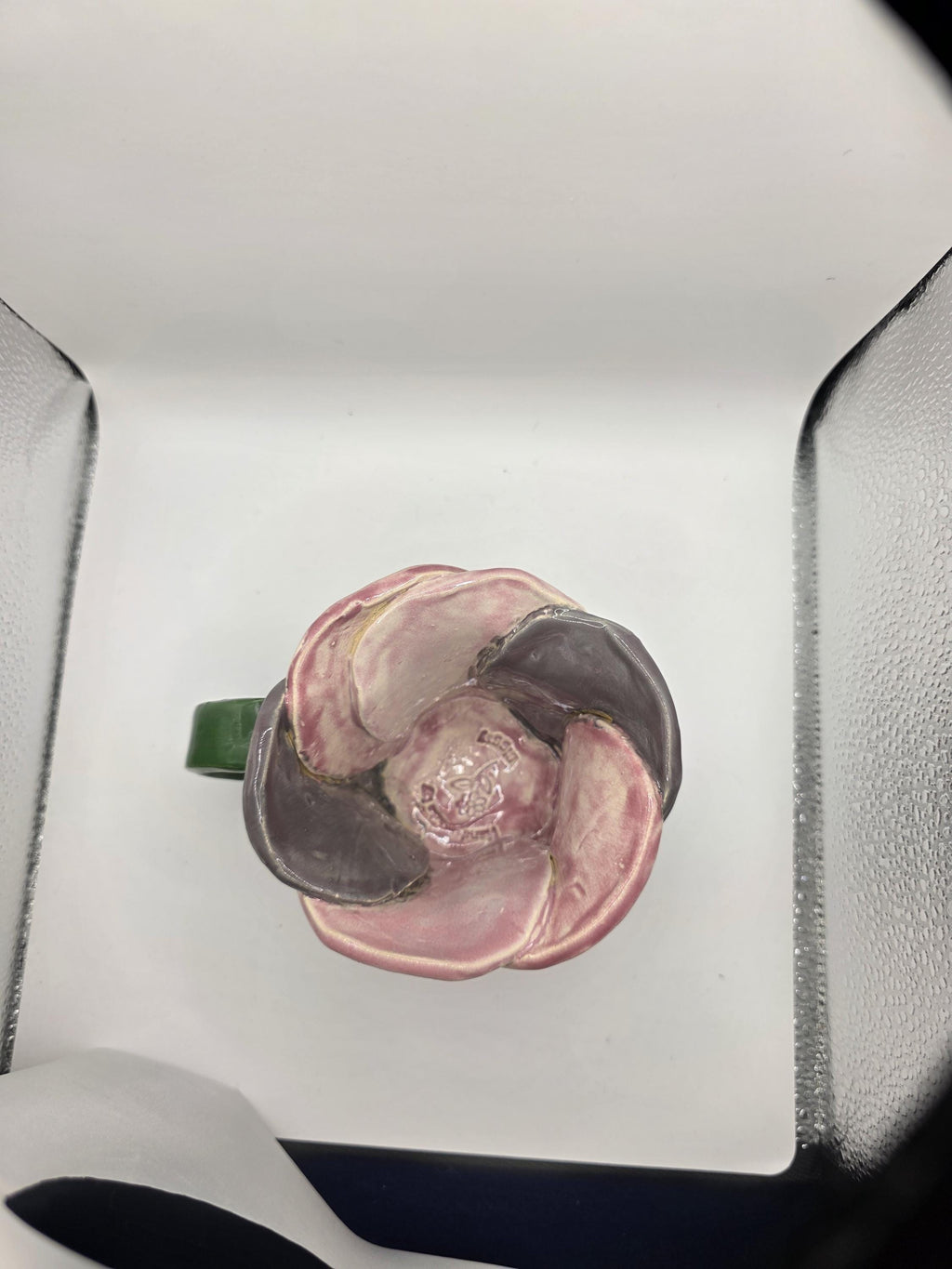 Pink Tulip Flower Mug, handmade ceramic by Outer Reef Ceramics, photo 3